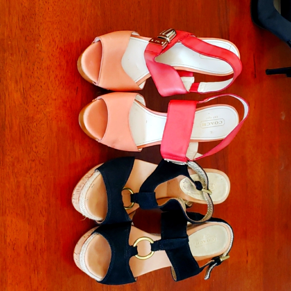 Coach heels, 2 pairs